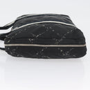 CHANEL New Travel Line Handtasche Nylon Schwarz CC Auth BA11357-5