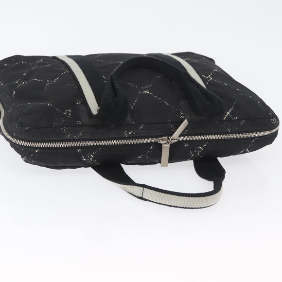 CHANEL New Travel Line Handtasche Nylon Schwarz CC Auth BA11357