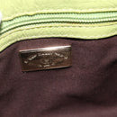 BALLY Shoulder Bag Leather Light green Auth BA11358A-15