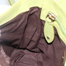 BALLY Shoulder Bag Leather Light green Auth BA11358A-18