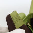 BALLY Shoulder Bag Leather Light green Auth BA11358A-21