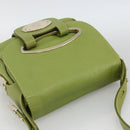 BALLY Shoulder Bag Leather Light green Auth BA11358A-6