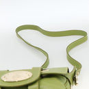 BALLY Shoulder Bag Leather Light green Auth BA11358A-8