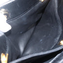 BALLY Quilted Chain Shoulder Bag Leather Black Gold Auth BA11359-21