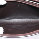 Christian Dior Trotter Canvas Shoulder Bag Brown Gold Auth BA1136-11