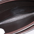 Christian Dior Trotter Canvas Shoulder Bag Brown Gold Auth BA1136-12