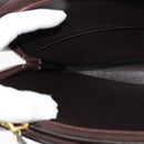 Christian Dior Trotter Canvas Shoulder Bag Brown Gold Auth BA1136-20