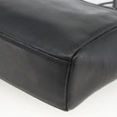 Gianni Versace Shoulder Bag Embossed leather Black Gold Auth BA11363-15