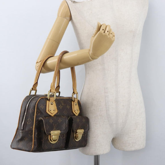 LOUIS VUITTON Monogram Manhattan PM Handtas M40026 LV Auth BA11364