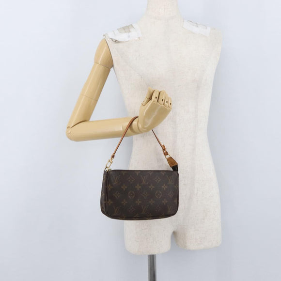 LOUIS VUITTON Monogram Pochette Accessoires Pouch M51980 LV Auth BA11365