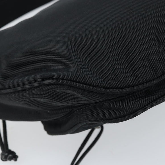 BALENCIAGA Body Bag Nylon Black 482389 Auth BA11367