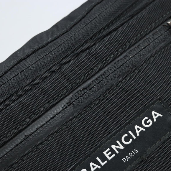 BALENCIAGA Umhängetasche Nylon Schwarz 482389 Auth BA11367