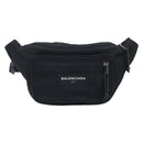 BALENCIAGA Body Bag Nylon Black 482389 Auth BA11367-13