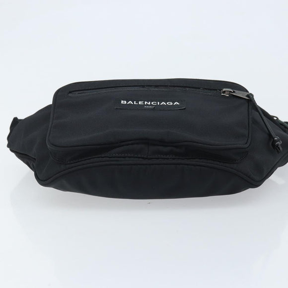 BALENCIAGA Umhängetasche Nylon Schwarz 482389 Auth BA11367