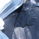 CHANEL Matelasse Chain Shoulder Bag Lamb Skin Navy Gold CC Auth BA11369-19