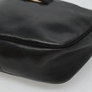 Salvatore Ferragamo Shoulder Bag Leather Black Gold Auth BA1137-14