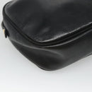 Salvatore Ferragamo Shoulder Bag Leather Black Gold Auth BA1137-9