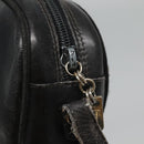Salvatore Ferragamo Shoulder Bag Leather Black Gold Auth BA1137-10