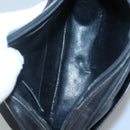 Salvatore Ferragamo Shoulder Bag Leather Black Gold Auth BA1137-11