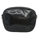 Salvatore Ferragamo Shoulder Bag Leather Black Gold Auth BA1137-2