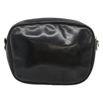 Salvatore Ferragamo Shoulder Bag Leather Black Gold Auth BA1137 - 0