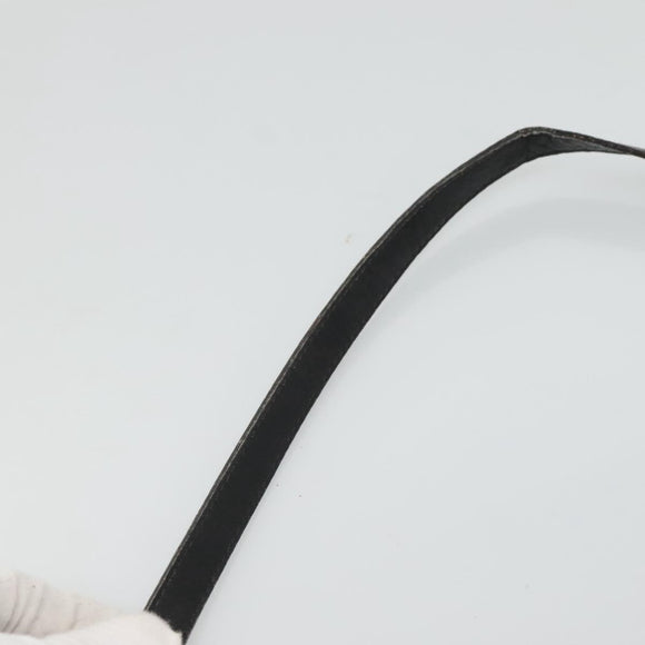 Salvatore Ferragamo Shoulder Bag Leather Black Gold Auth BA1137