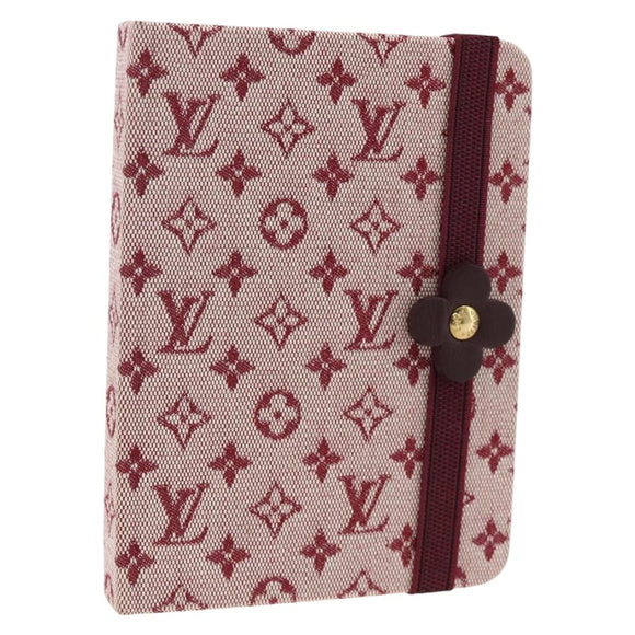 LOUIS VUITTON Monogram Mini Carnet MM Tagesplaner-Einband Rot R20834 Auth BA11370A