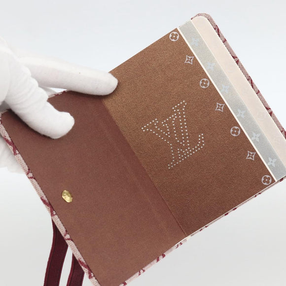 LOUIS VUITTON Monogram Mini Carnet MM Tagesplaner-Einband Rot R20834 Auth BA11370A