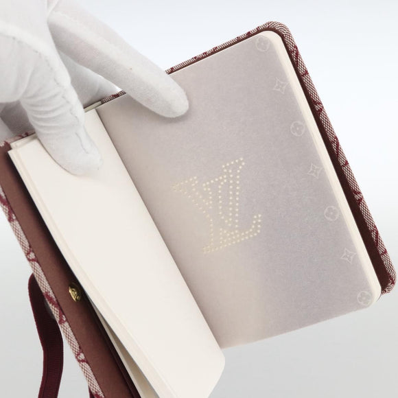 LOUIS VUITTON Monogram Mini Carnet MM Tagesplaner-Einband Rot R20834 Auth BA11370A