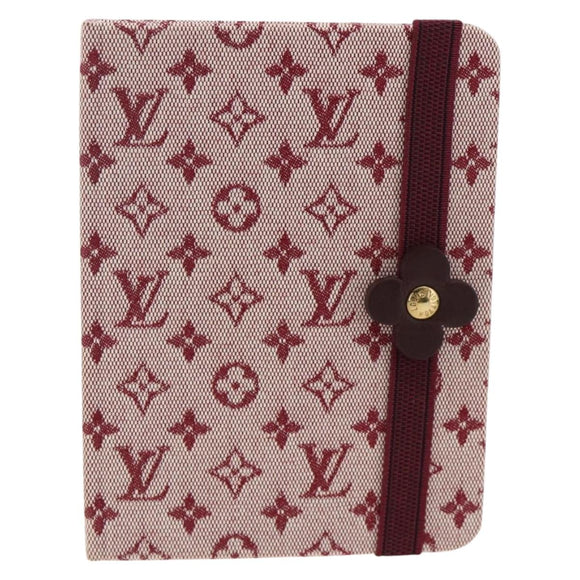 LOUIS VUITTON Monogram Mini Carnet MM Tagesplaner-Einband Rot R20834 Auth BA11370A