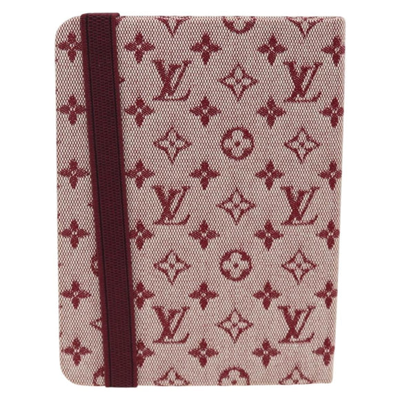 LOUIS VUITTON Monogram Mini Carnet MM Tagesplaner-Einband Rot R20834 Auth BA11370A