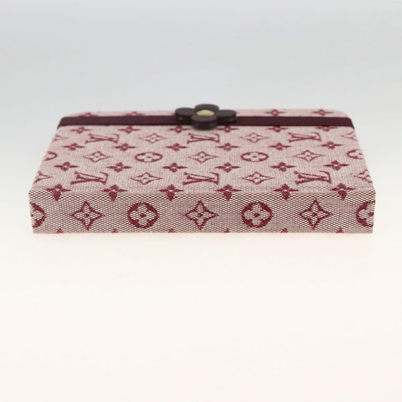LOUIS VUITTON Monogram Mini Carnet MM Tagesplaner-Einband Rot R20834 Auth BA11370A