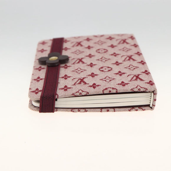 LOUIS VUITTON Monogram Mini Carnet MM Tagesplaner-Einband Rot R20834 Auth BA11370A