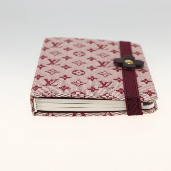 LOUIS VUITTON Monogram Mini Carnet MM Tagesplaner-Einband Rot R20834 Auth BA11370A
