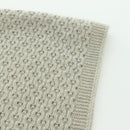 CHANEL COCO Mark Scarf Cashmere Beige Silver CC Auth BA11371V-13