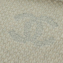 CHANEL COCO Mark Scarf Cashmere Beige Silver CC Auth BA11371V-15