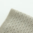 CHANEL COCO Mark Scarf Cashmere Beige Silver CC Auth BA11371V-4