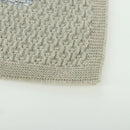 CHANEL COCO Mark Scarf Cashmere Beige Silver CC Auth BA11371V-7