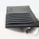 BOTTEGA VENETA MAXI INTRECCIATO Muntportemonnee Leer Zwart Zilver Auth BA11372V-8