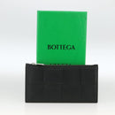 BOTTEGA VENETA MAXI INTRECCIATO Muntportemonnee Leer Zwart Zilver Auth BA11372V-12