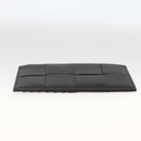 BOTTEGA VENETA MAXI INTRECCIATO Muntportemonnee Leer Zwart Zilver Auth BA11372V-6