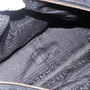 CHANEL Choco Bar Hand Bag Nylon Black Silver CC Auth BA11373-16