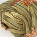 Salvatore Ferragamo Hand Bag Canvas Green Gold Auth BA11377-11