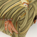 Salvatore Ferragamo Hand Bag Canvas Green Gold Auth BA11377-12