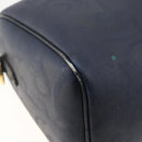 Christian Dior Trotter Canvas Hand Bag PVC Canvas Leather Navy Auth BA11379A-13