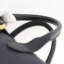 Christian Dior Trotter Canvas Hand Bag PVC Canvas Leather Navy Auth BA11379A-8