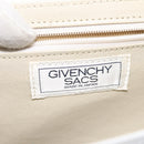 GIVENCHY Shoulder Bag Leather White Gold Auth BA1138-11