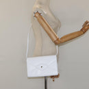 GIVENCHY Shoulder Bag Leather White Gold Auth BA1138-22