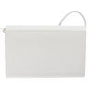 GIVENCHY Shoulder Bag Leather White Gold Auth BA1138-2