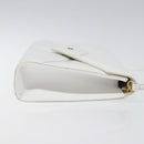 GIVENCHY Shoulder Bag Leather White Gold Auth BA1138-3